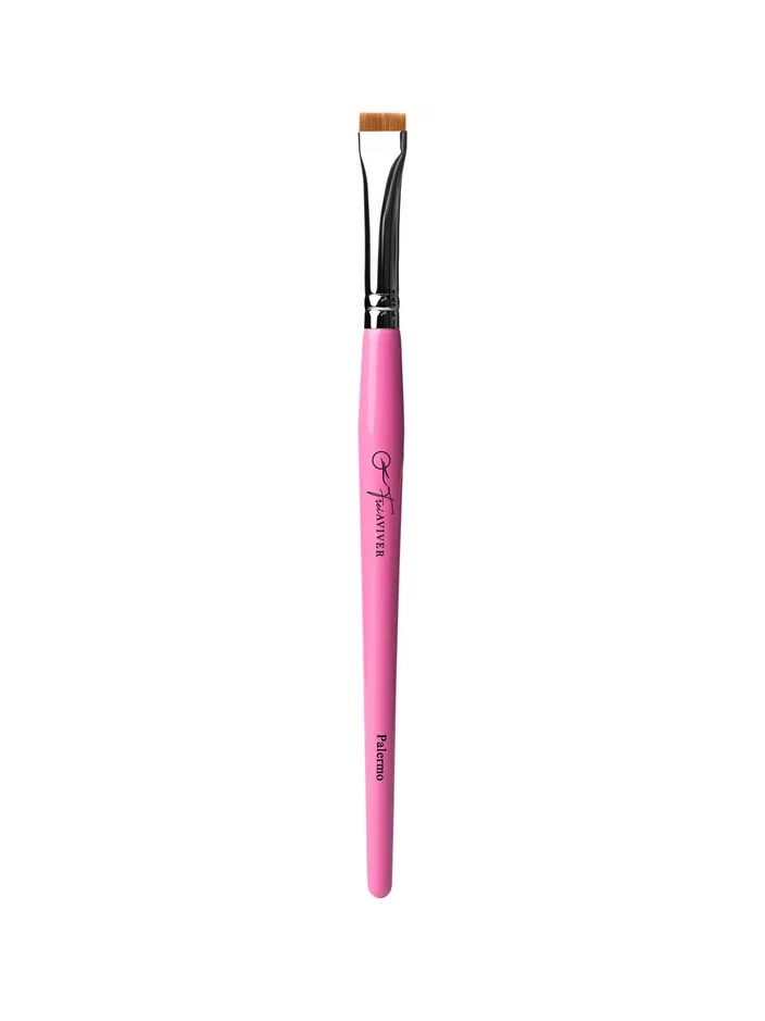 FreiAVIVER Кисть для бровей и ресниц ровная Palermo (9мм), розовая