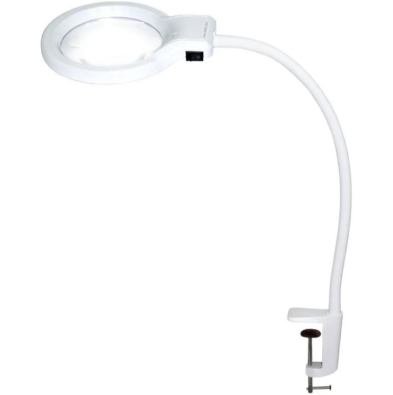Лампа светодиодная с лупой Леда-ART, С20-038, белая