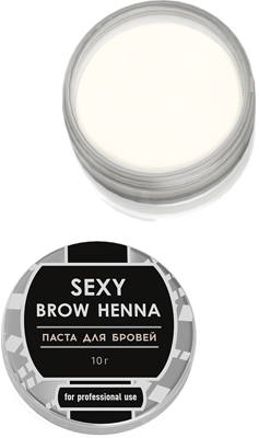 Паста для бровей Brow-паста "Sexy Brow Henna", белая 15г
