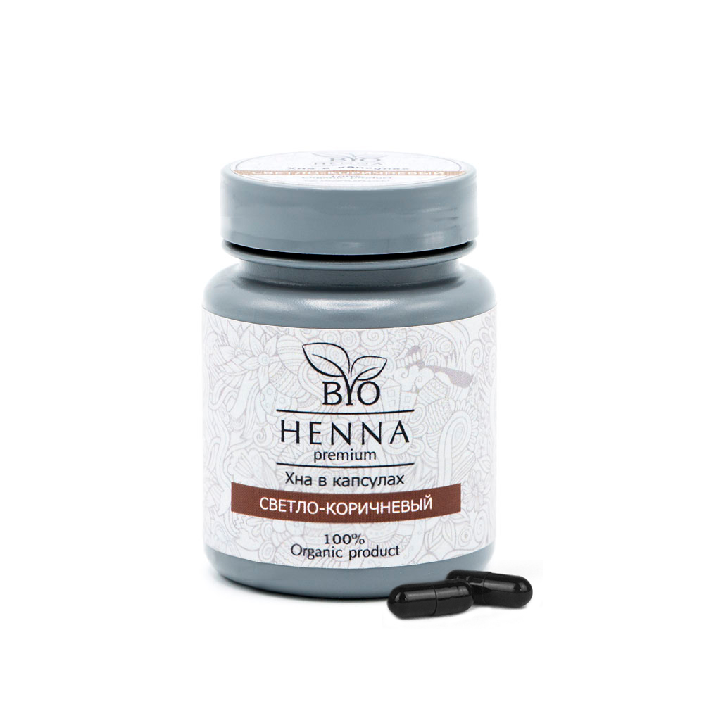 Хна Bio Henna в капсулах оттенок Светло-коричневый, 30 шт, 6 гр