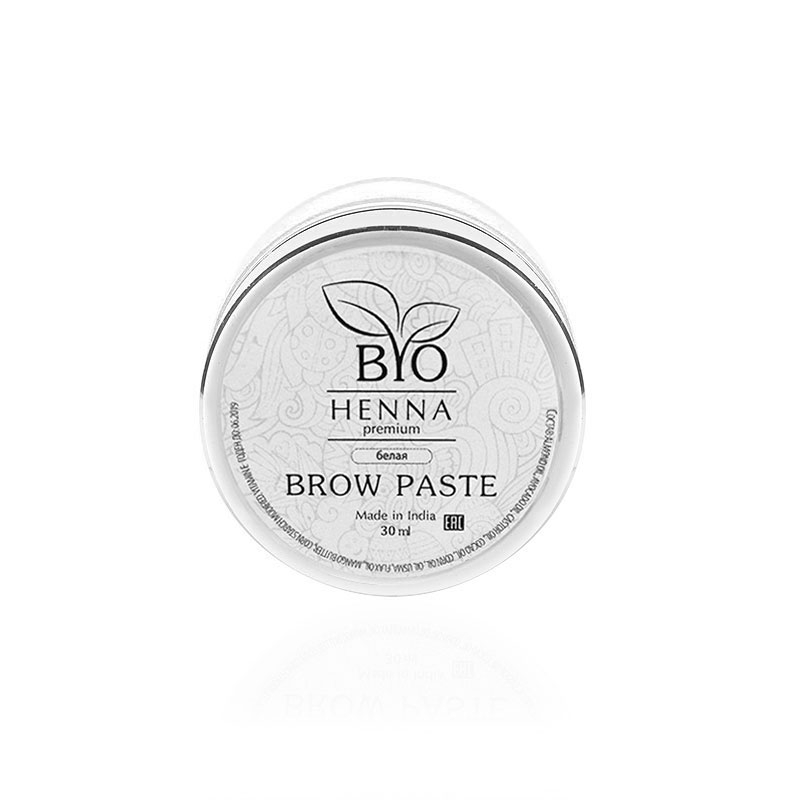 Паста для бровей Brow-паста Bio Henna, белая, 10гр