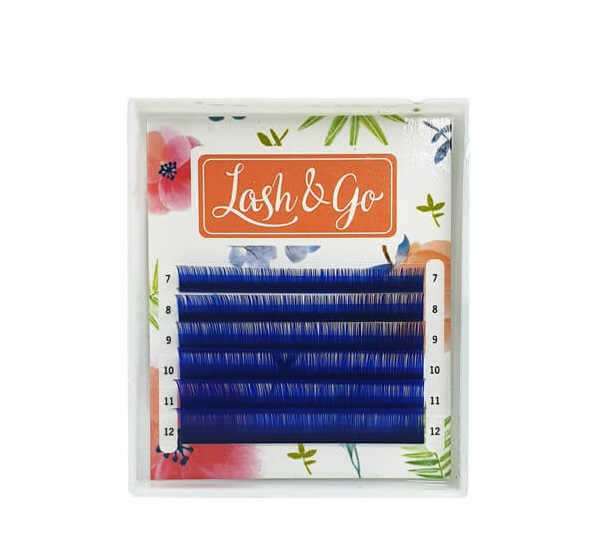 Ресницы Lash&Go, "Синие", 6 линий, микс