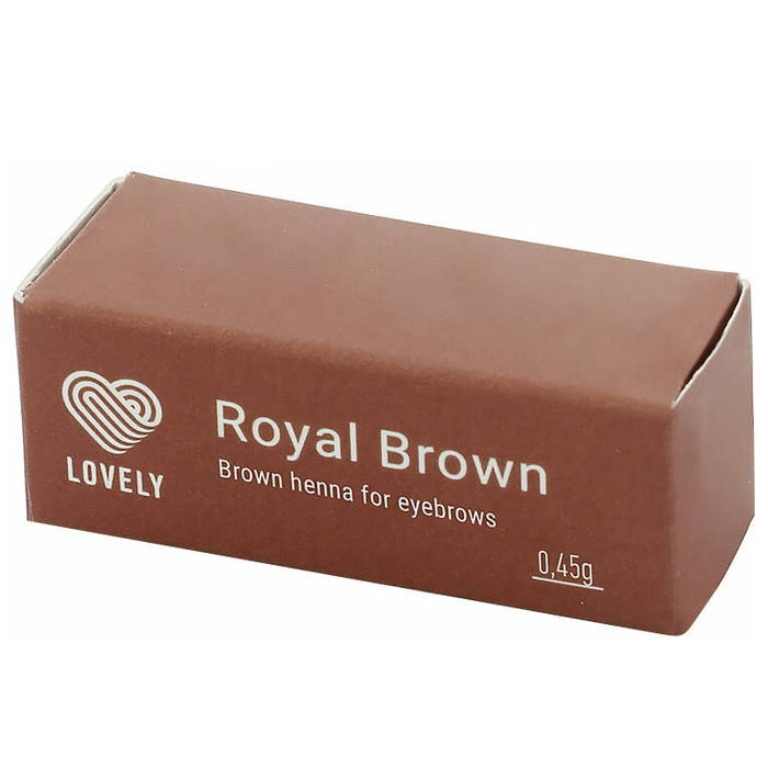 Хна для бровей Lovely "Royal Brown" Коричневая, 1 капсула, (0,45г)