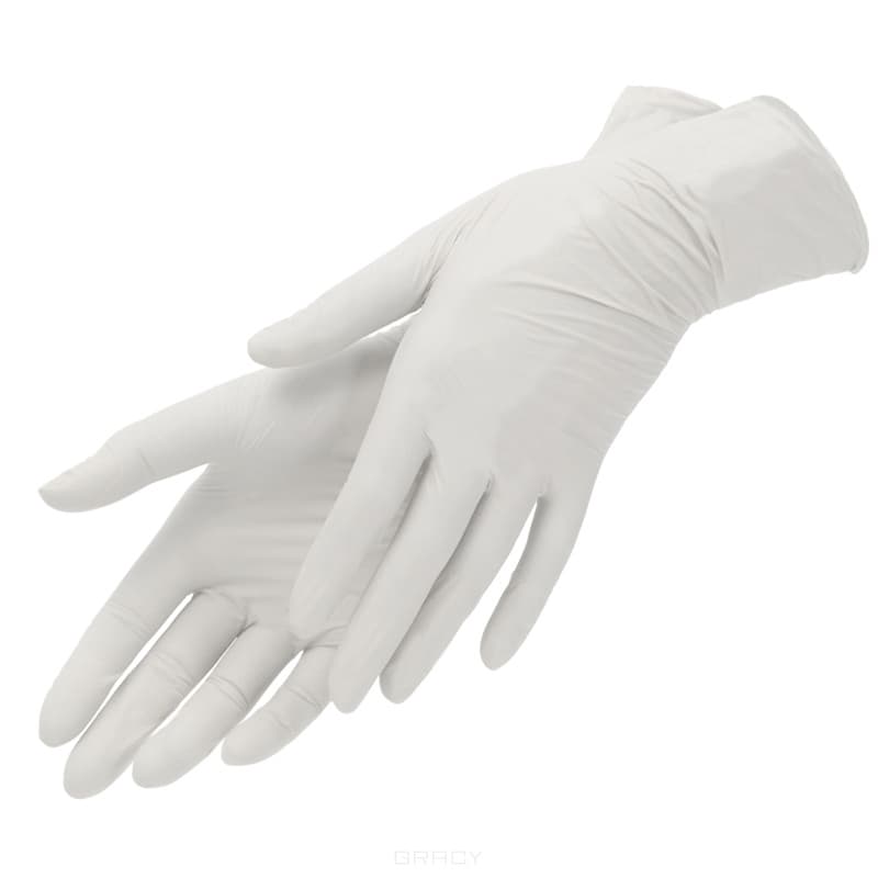 Перчатки нитриловые, белые 50 пар