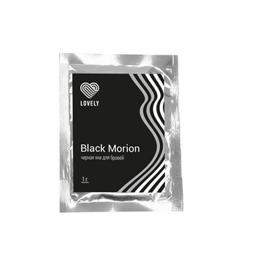 Хна для бровей Lovely "Black Morion" Черная, САШЕ, (1г)