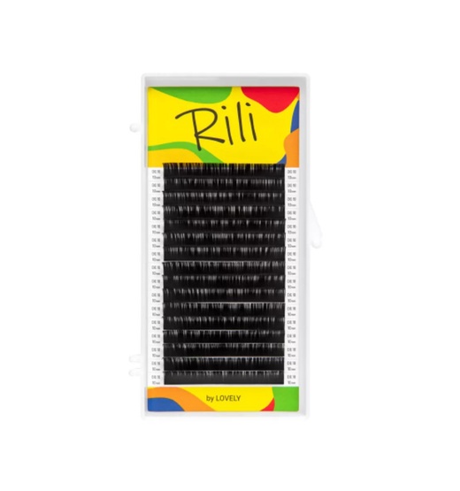 Ресницы RILI черные 16 линий (отдельные длины)