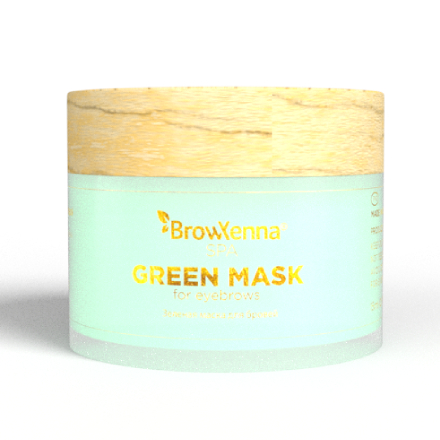 Зеленая маска для бровей BrowXenna, 15мл