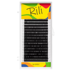 Ресницы RILI черные 16 линий (микс длин)