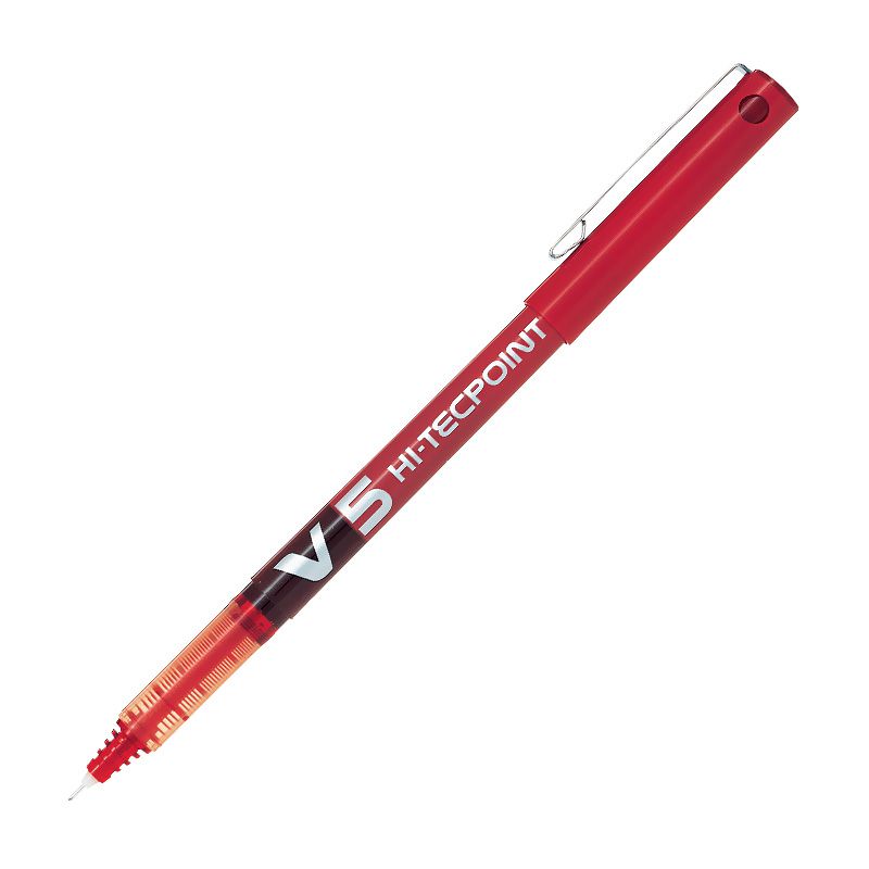 Ручка для отрисовки эскиза красная V5 HI-TECPOINT