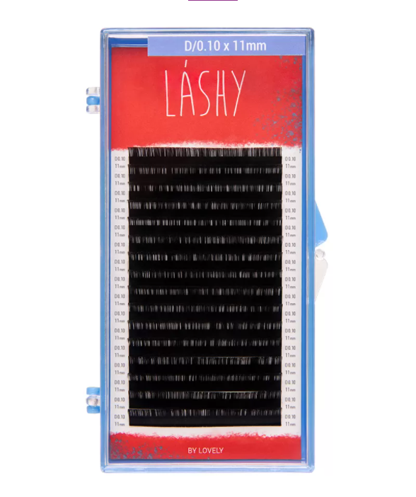 Ресницы "LASHY" черные 16 линий, отдельные длины