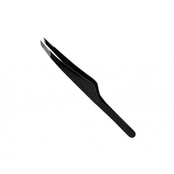 Пинцет для бровей Solinberg G807,(ручная заточка), черный, накл.оконч. с четкими гранями
