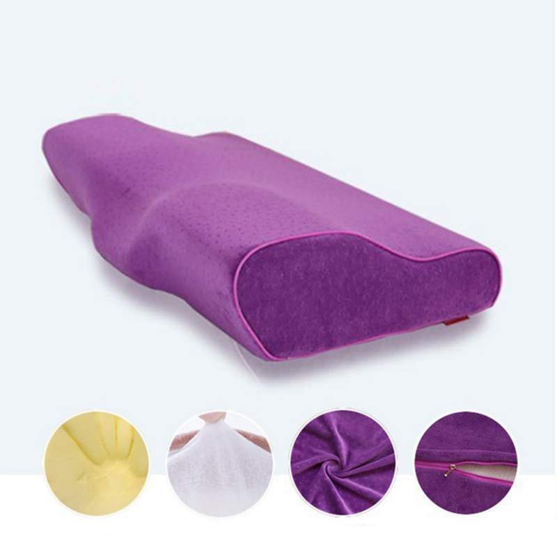 Подушка профилированная, 30х50см фиолетовая