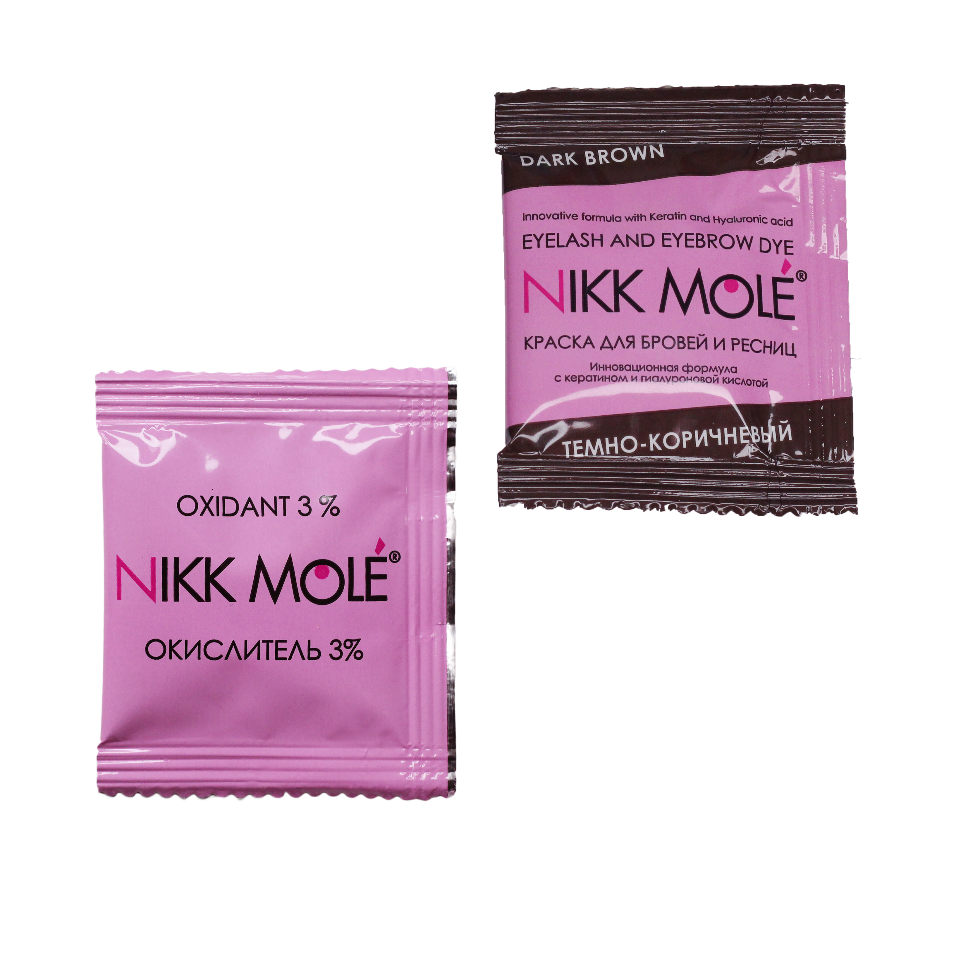 Краска Nikk Mole темно-кор (в саше 5мл+окислитель 5мл)