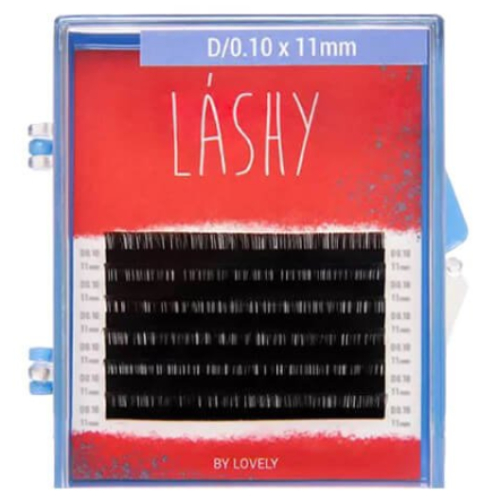 Ресницы "LASHY" черные 6 линий, отдельные длины