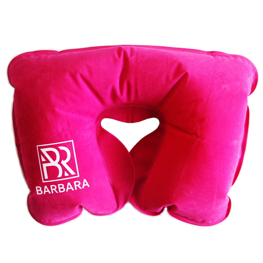 Подушка надувная, Barbara, розовая